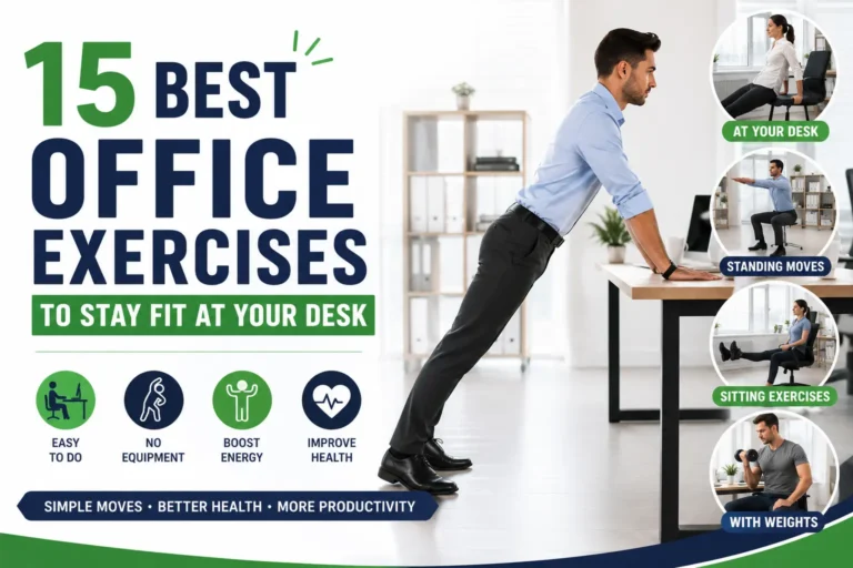 15 Office Exercises You Can Perform to Stay Fit and Healthy Best Office Exercises to Stay Fit at Work