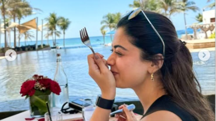 Rashmika Mandanna beach vacation photos
