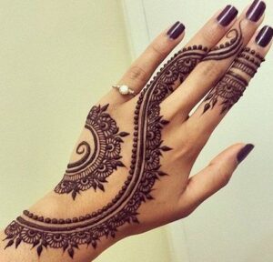 beaded mehndi design