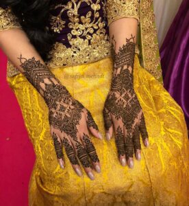 festival back hand mehndi design