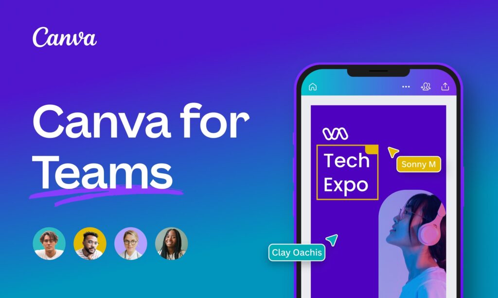 Canva Pro for free with teams