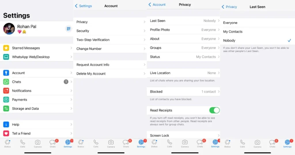 How to Hide your WhatsApp status online on iPhone