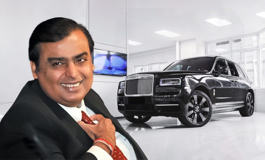 Mukesh Ambani owns a luxurious Rolls Royce 