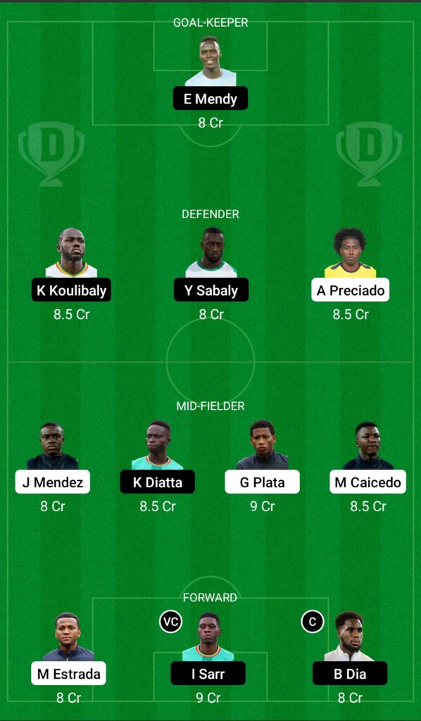 ECU vs SEN Dream11 Prediction- Fantasy Soccer Team 1 Today’s Match Fifa World Cup 2022: