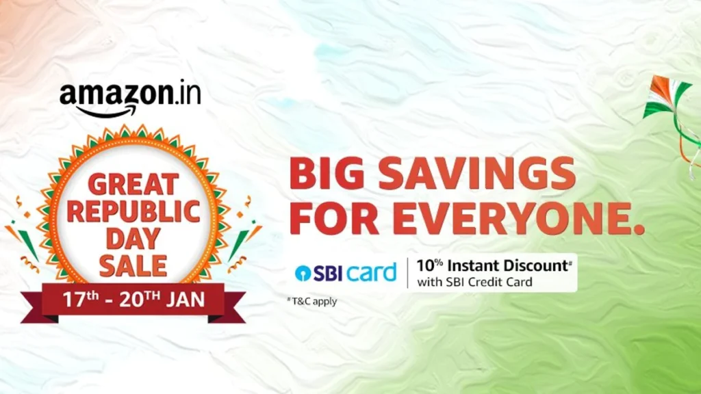 Amazon Great Republic Day Sale 2023 to start from 17th January.