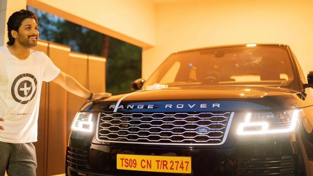 Allu Arjun With His Range Rover