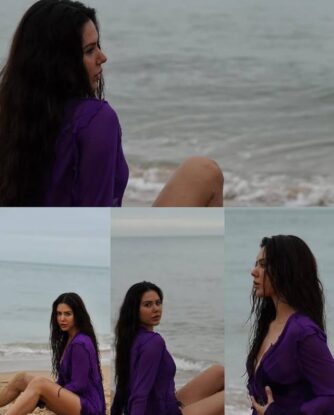 Sonam Bajwa hot beach photos