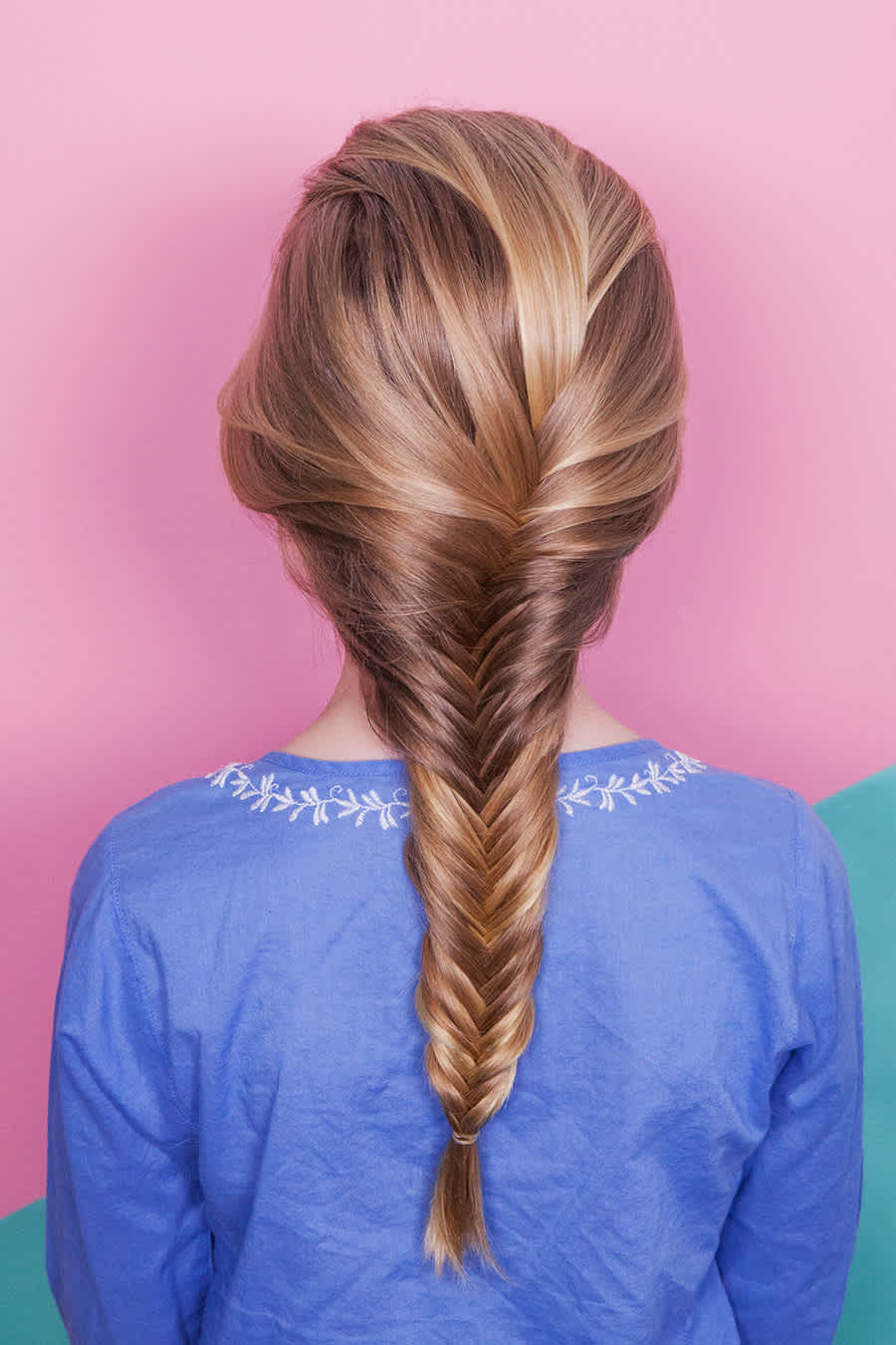 Fishtail hairstyle