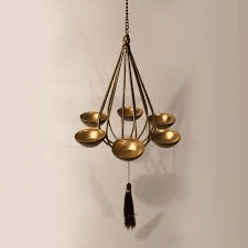 Hanging Diya Chandelier