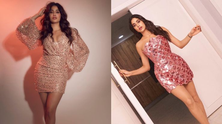 Janhvi Kapoor flaunting curves in trendy mini dress