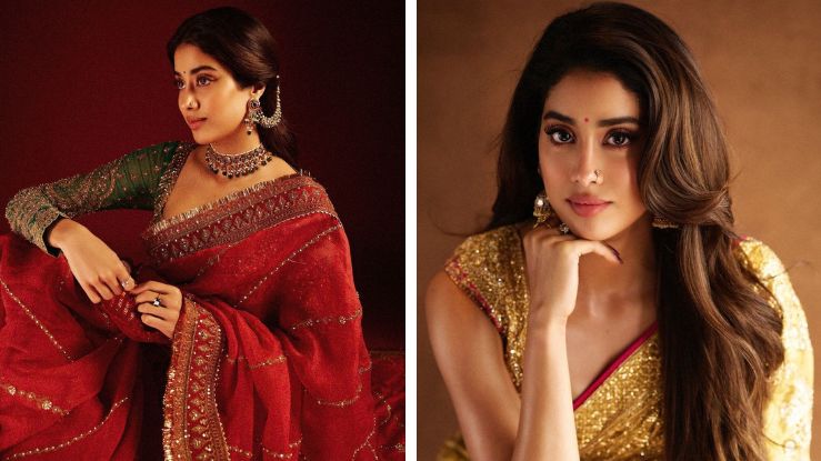 Janhvi Kapoor’s glamorous saree look