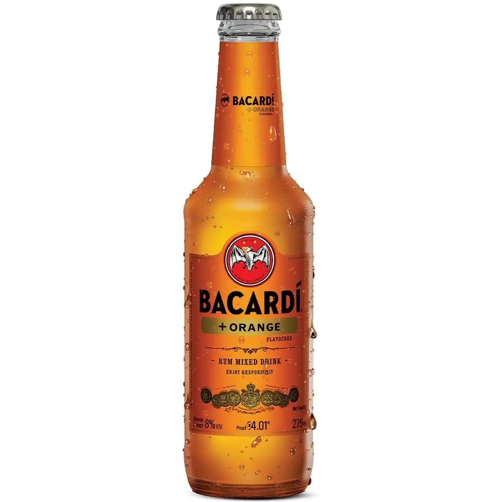 Bacardi Plus Orange flavoured Breezer alcohol percentage