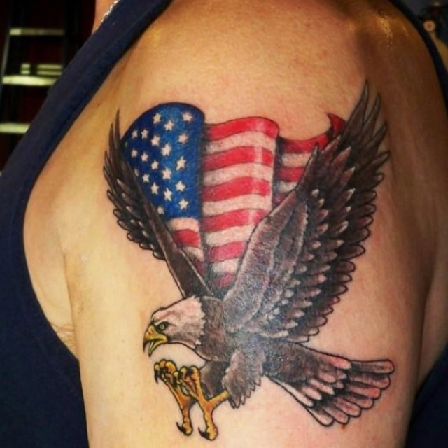 Top 23 Creative American Flag Tattoo Designs That Defines Your Patriotism Gorgeously