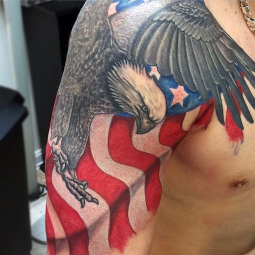 Top 23 Creative American Flag Tattoo Designs That Defines Your Patriotism Gorgeously