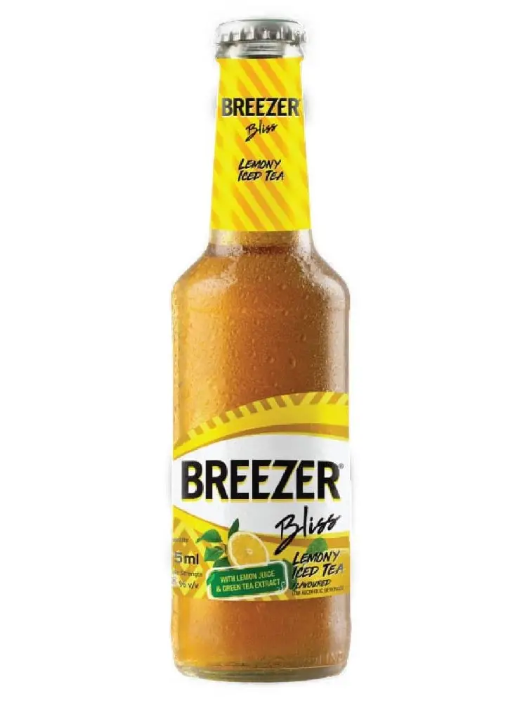 Bacardi Bliss Lemony Iced Tea flavoured Breezer alcohol percentage