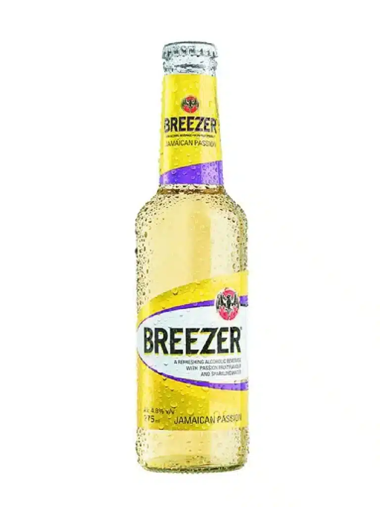 Bacardi Jamaican flavoured Breezer alcohol percentage