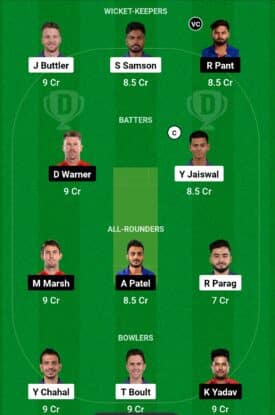 RR vs DC, IPL 2024 Match 9: Dream11 Prediction Today Match