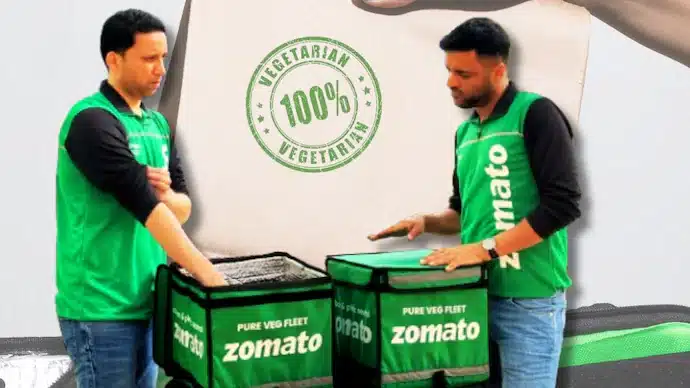 Zomato Launches Pure Veg Mode But Retracts the Pure Veg Fleet- Know the Entire Story