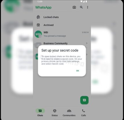 WhatsApp to Introduce Locked Chat Feature for Linked Device