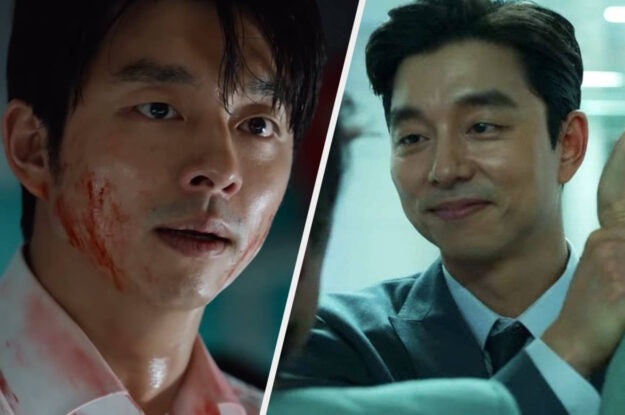 Train to Busan zombie scene with Gong Yoo protecting passengers