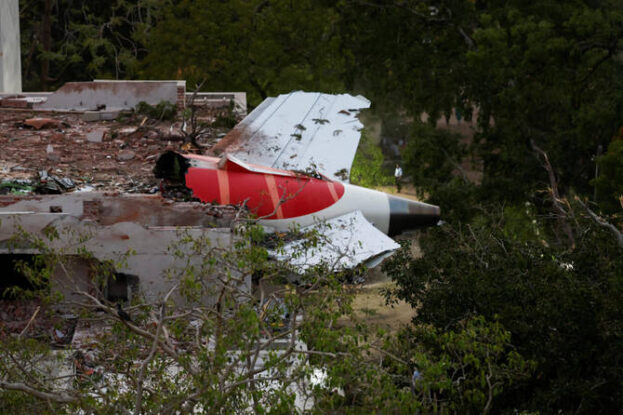 Boeing 787 dreamliner crash wreckage
