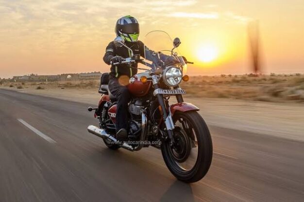 Riding two wheeler