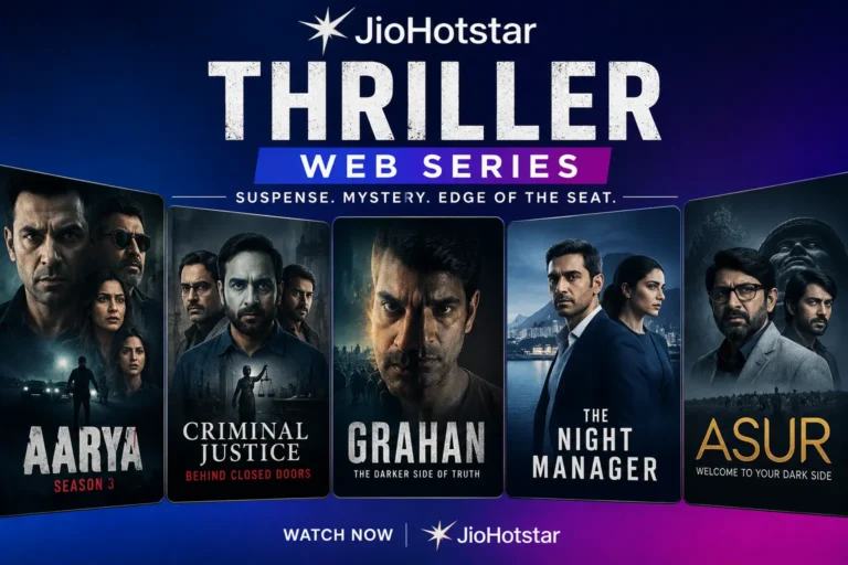 Best Hindi Thriller Web Series on JioHotstar You Can’t Stop Watching Best Hindi Thriller Web Series on JioHotstar 2026 — Special Ops, Asur, Aarya, Criminal Justice and more