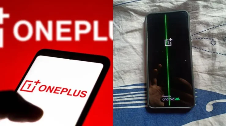 Green vertical line issue on OnePlus phone screen in 2025