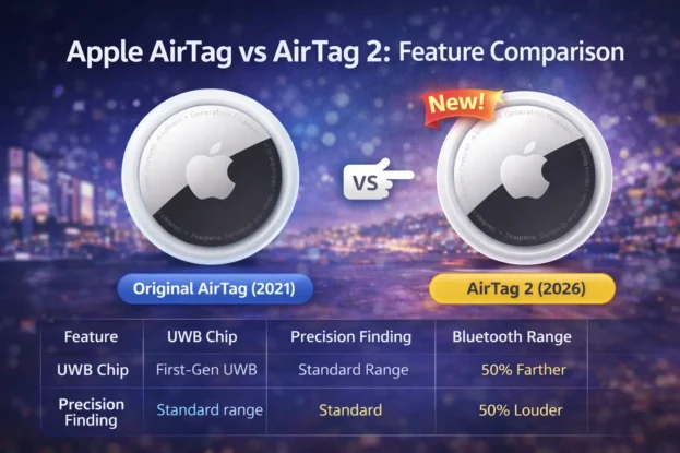 AirTag vs AirTag 2 Features Comparison