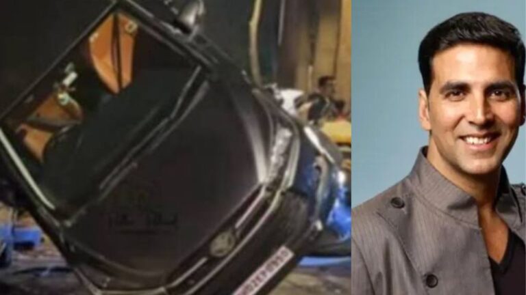 Akshay Kumar escort car accident. watch video