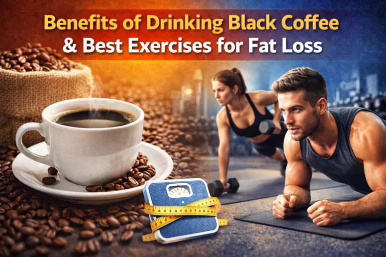 Benefits of Drinking Black Coffee and Best Exercises for Magical Fat Loss Results