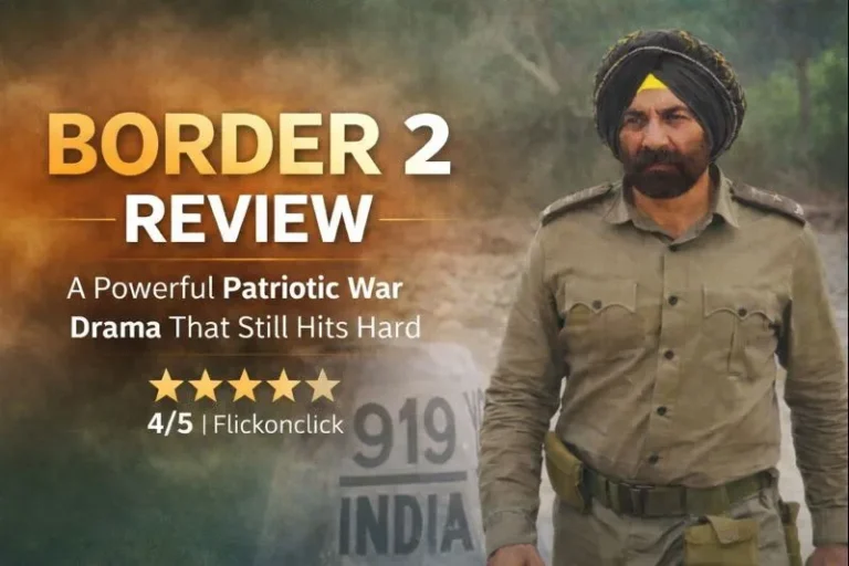 Read the detailed Border 2 first review by Flickonclick below for an honest take on the film’s performances, story, and overall impact.