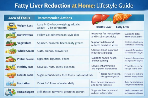 Fatty Liver Reduction at Home