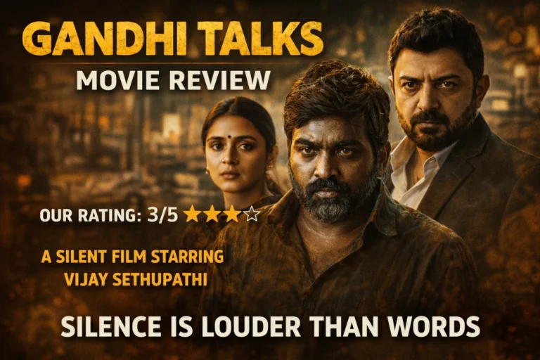 Gandhi Talks Movie Review: A Silent Film That Speaks Through Emotion and Music
