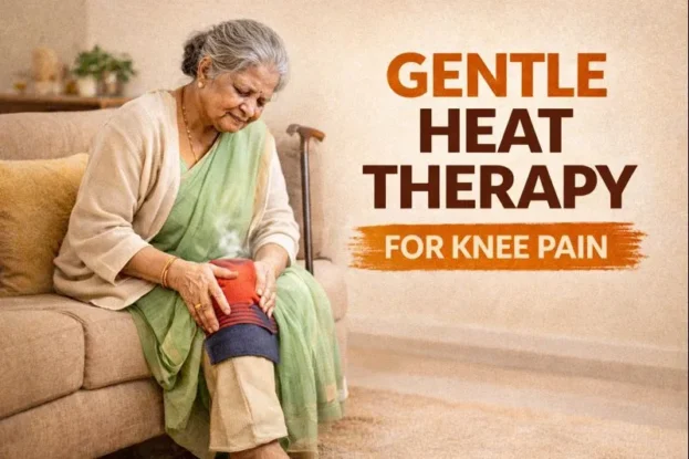 heat therapy for grandma to reduce their knee pain, especially in winters