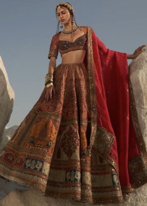 Non-traditional bridal lehenga colors
