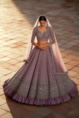 Non-traditional bridal lehenga colors