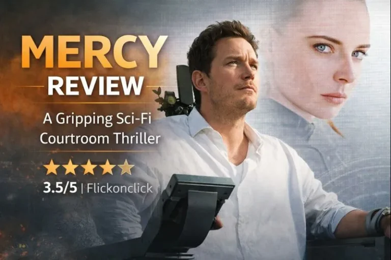 Mercy Review: A Gripping Sci-Fi Courtroom Thriller With Strong Emotional Core Mercy Movie First Review by Flickonclick