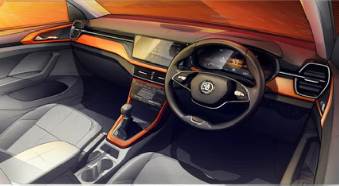 Interior Images of Škoda Kushaq Facelift