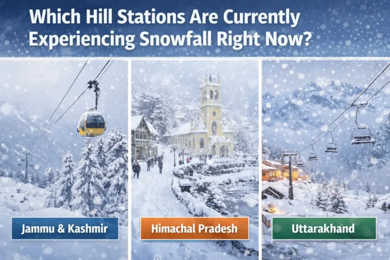 Which Hill Stations Are Currently Experiencing Snowfall Right Now?