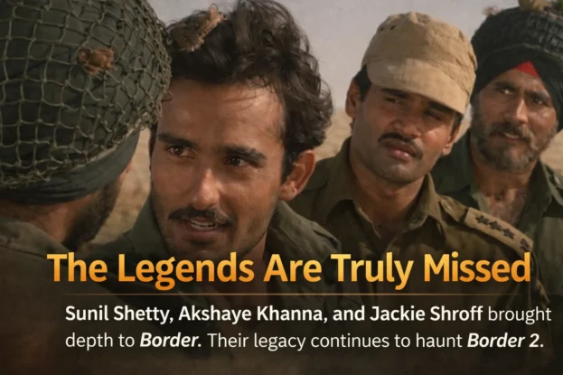 Border movie actors Sunil Shetty, Akshaye Khanna and Jackie Shroff are missed in new part.