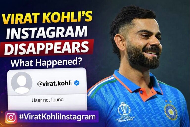 Fans panic as Virat Kohli’s Instagram shows “User Not Found”; no official clarification yet