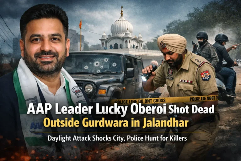 AAP leader Lucky Oberoi shot dead outside gurdwara in Jalandhar