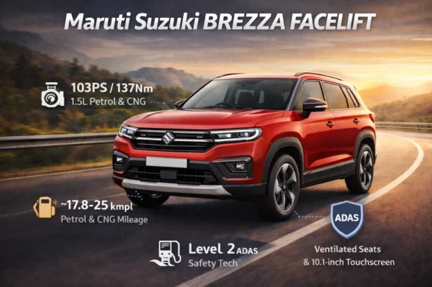 Maruti Suzuki Brezza Facelift on Highway