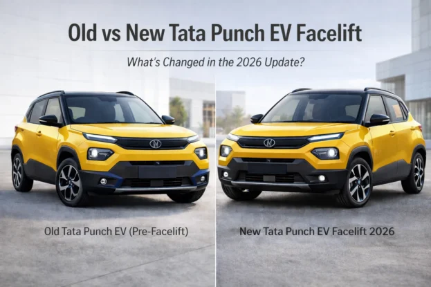 Old vs New Tata Punch EV Facelift