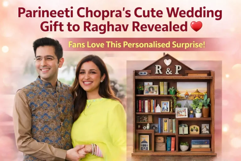 Parineeti Chopra Reveals Adorable Personalised Wedding Gift for Husband Raghav Chadha Parineeti Chopra surprised fans after sharing a glimpse of the adorable personalised wedding gift she made for husband Raghav Chadha