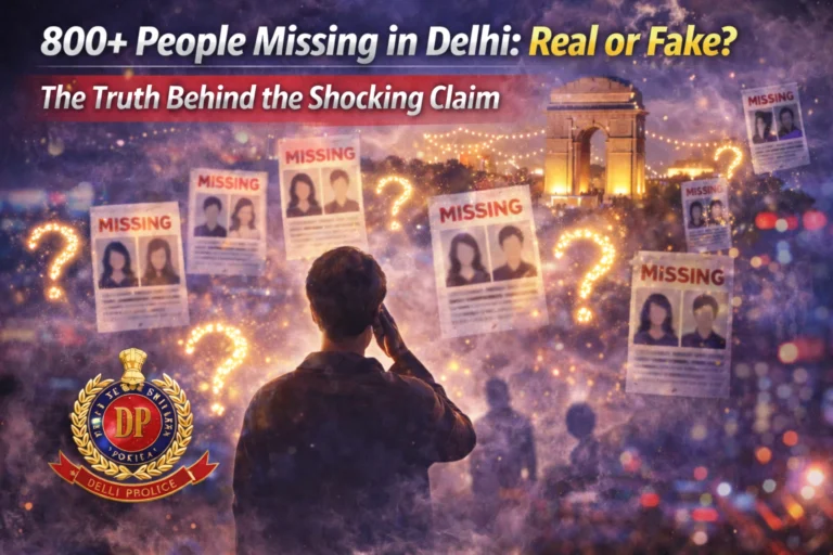 800+ People Missing in Delhi: Real or Fake? The Truth Behind the Shocking Claim