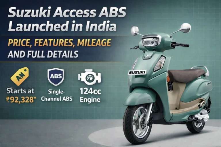 Suzuki Access ABS Launched in India: Price, Specs, Features, Mileage and Full Details