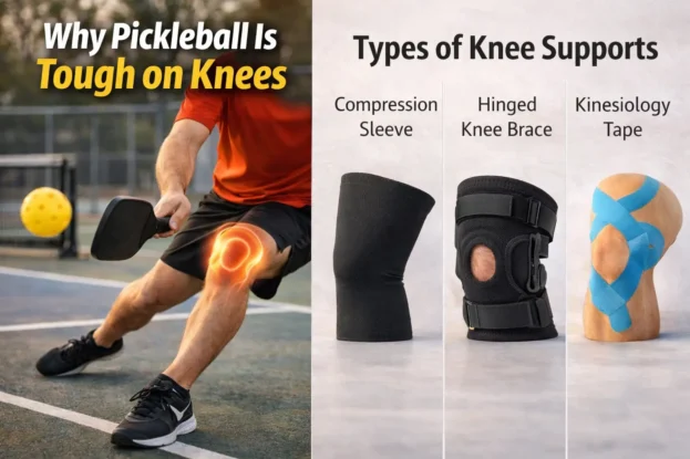 Why Pickleball Hurts your Knees and Types of Knee Supports