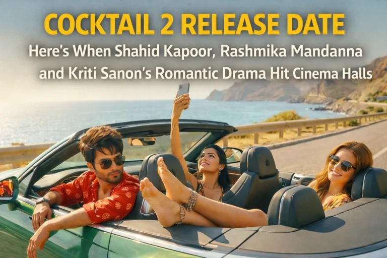 Cocktail 2 Release Date: Here’s When Shahid Kapoor, Rashmika Mandanna and Kriti Sanon’s Romantic Drama Hit Cinema Halls Cocktail 2 Release Date: Here’s When Shahid Kapoor, Rashmika Mandanna and Kriti Sanon’s Romantic Drama Hit Cinema Halls